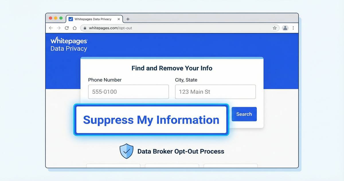 How to remove yourself from {broker.name} — opt-out process overview